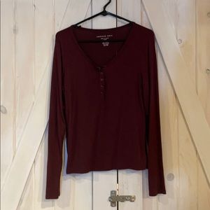 Maroon Long Sleeve Tee